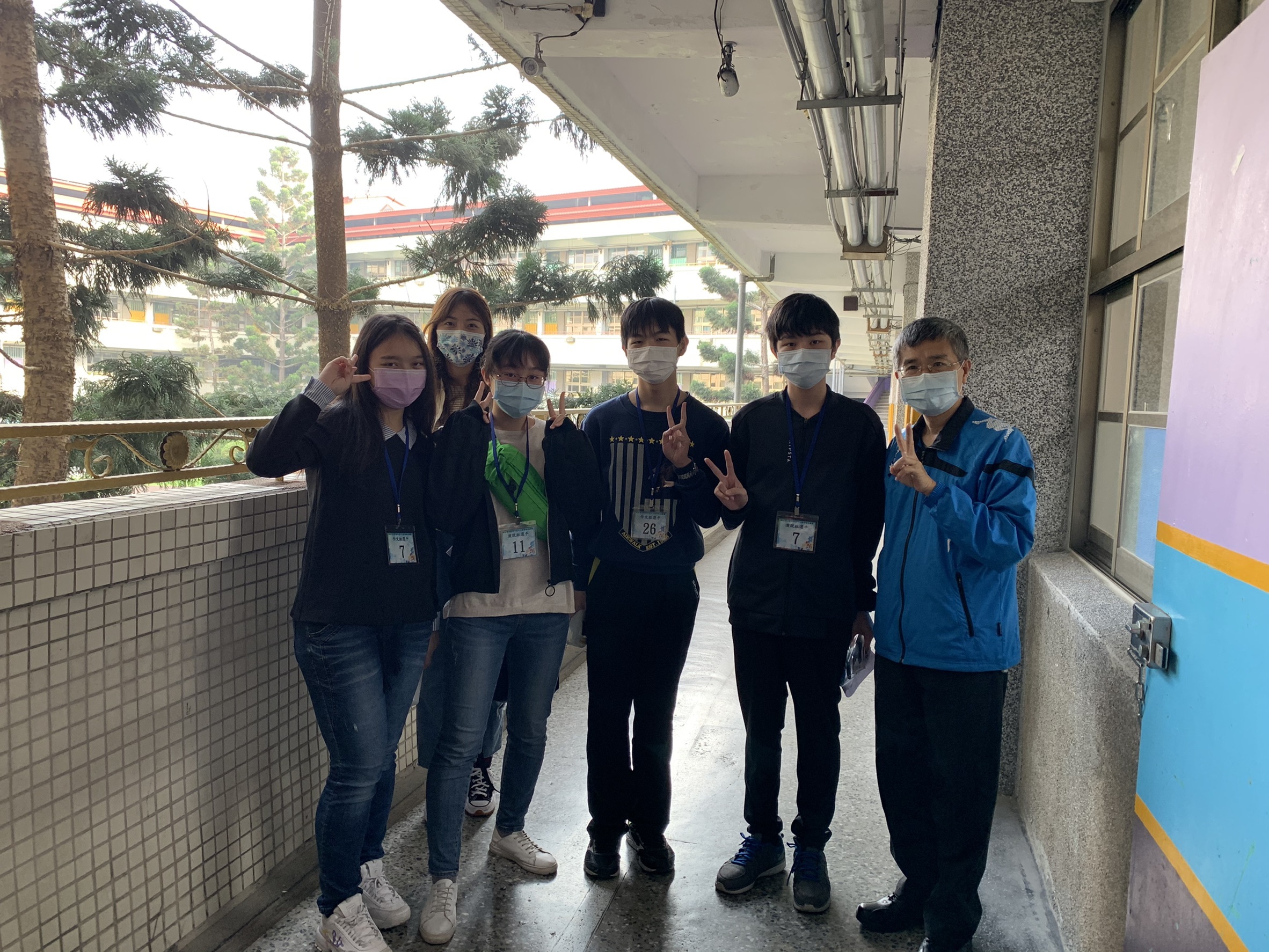 校長勉勵參賽同學