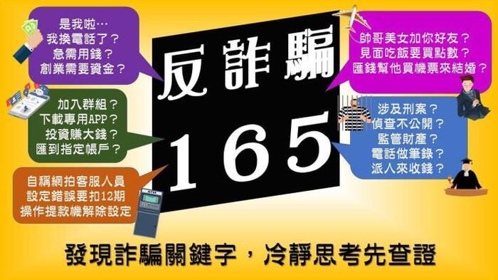 發現詐騙關鍵字，冷靜思考先查證圖片